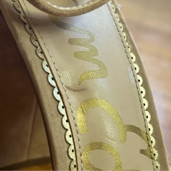 sam edelman | yaro block heel sandal - oatmeal suede - Picture 9 of 9